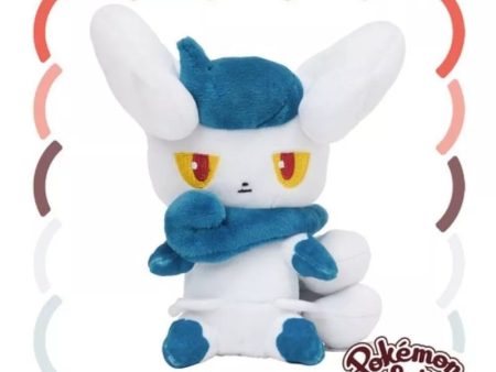 Pokemon Center Original Pokemon Fit Meowstic Female Plush Doll JAPAN OFFICIAL Online Sale