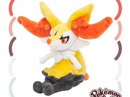 Pokemon Center Original Pokemon Fit Braixen Plush Doll JAPAN OFFICIAL Hot on Sale