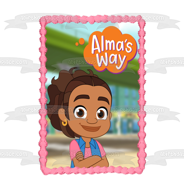 Alma s Way Alma Smiling Edible Cake Topper Image ABPID55317 Sale