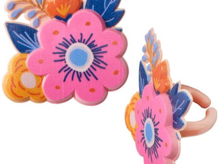 Spring Floral Cupcake Rings Online