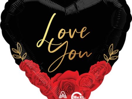 Love You Romantic Roses 18  Mylar Balloon Online Hot Sale