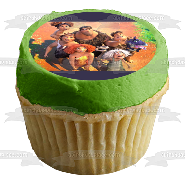 The Croods: Family Tree Eep Grug Guy Thunk Ugga Sandy Gran Edible Cake Topper Image ABPID55366 Discount