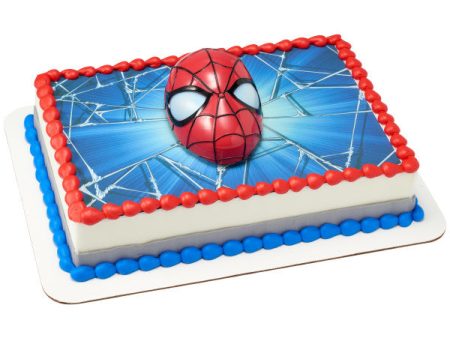 Marvel s Spider-Man™ Ultimate Light Up Eyes DecoSet® and Edible Cake Topper Image Background For Sale