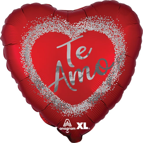 Satin Te Amo Red Burst 18  Mylar Balloon on Sale